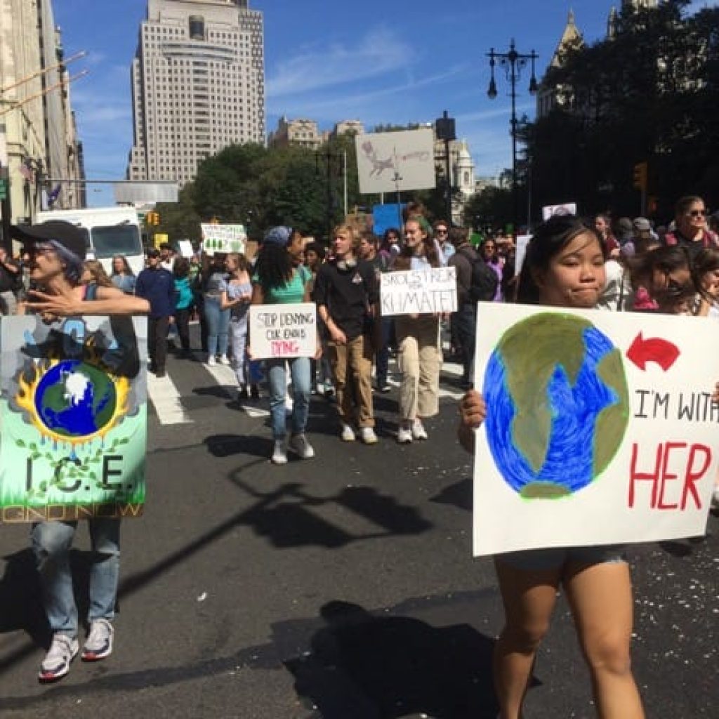 Young people taking the streets. Young people taking the streets.